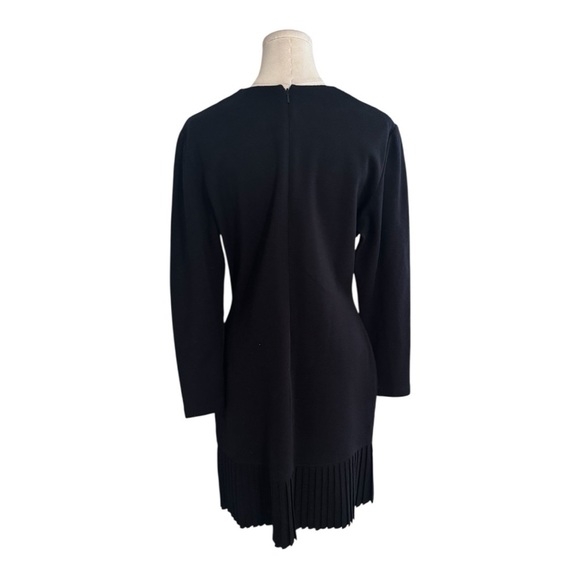 The Limited Black Wool Blend Dress Long Sleeve Cocktail Party Work Event Size L - Picture 3 of 8